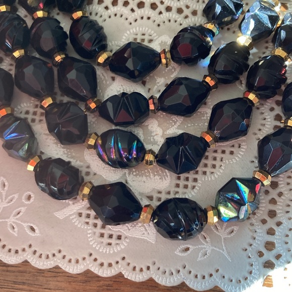 Vintage costume beaded necklaces - Picture 2 of 4